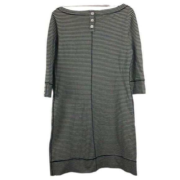Banana Republic Women's navy & cream stripe dress size Small - Picture 2 of 8